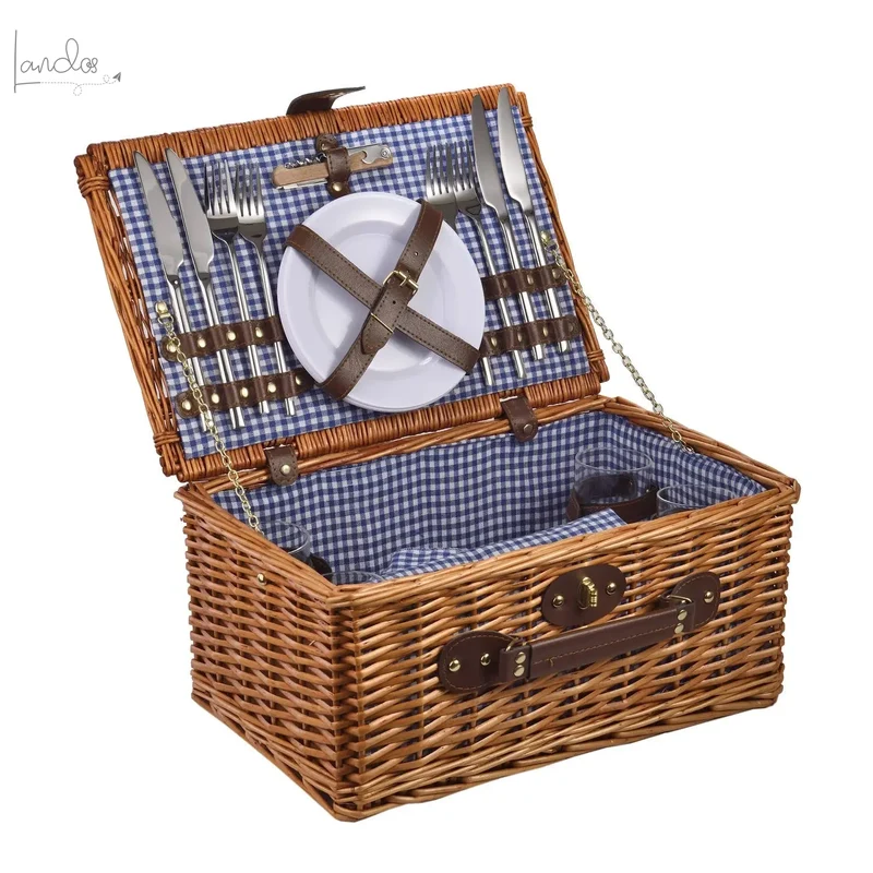 LAGUIOLE, Picknickkorb für 4 Personen,