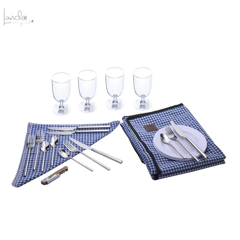 LAGUIOLE, Picknickkorb für 4 Personen,