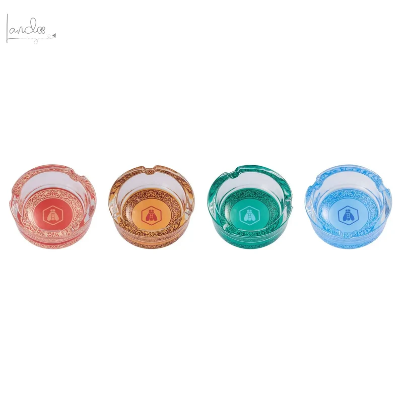 Runder Aschenbecher aus Glas von Laguiole
