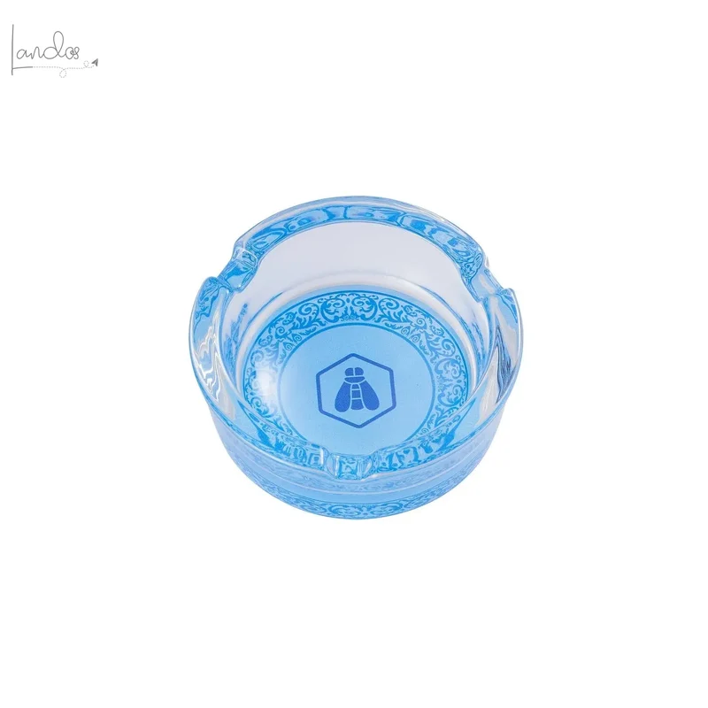Runder Aschenbecher aus Glas von Laguiole