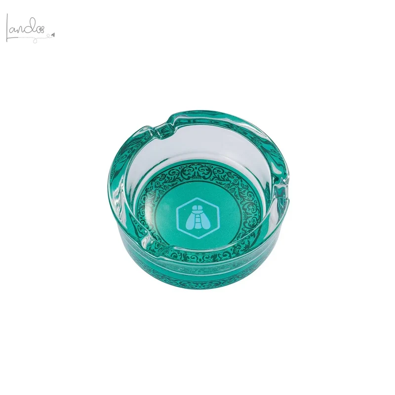 Runder Aschenbecher aus Glas von Laguiole