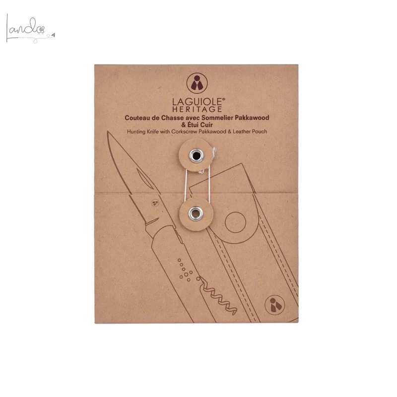 Sommelier-Taschenmesser Laguiole – Griff aus Pakkawood mit Etui