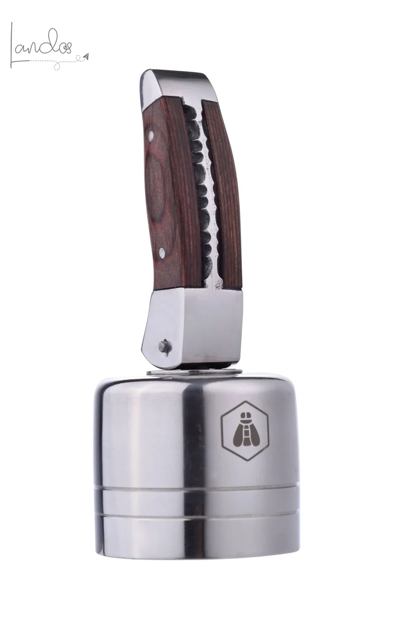 Laguiole Champagnerflaschenverschluss mit Holzgriff