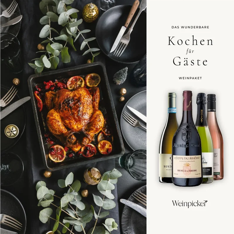 Das kleine 'Kochen für Gäste' Weinpaket - 4x 0,75L