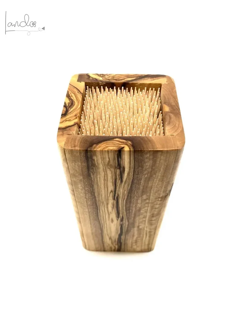 Utensilienblock DESIGN für Küchenutensilien, aus Olivenholz