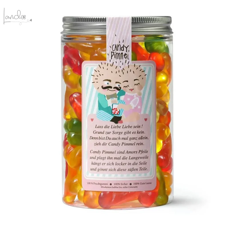 Candy Pimmel Naschdose M Fruchtgummi Penis Geschenkdose JGA