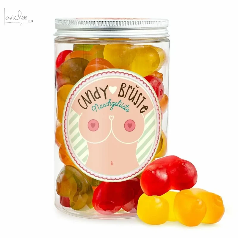 Candy Brüste Naschdose M Fruchtgummi Geschenkdose für JGA