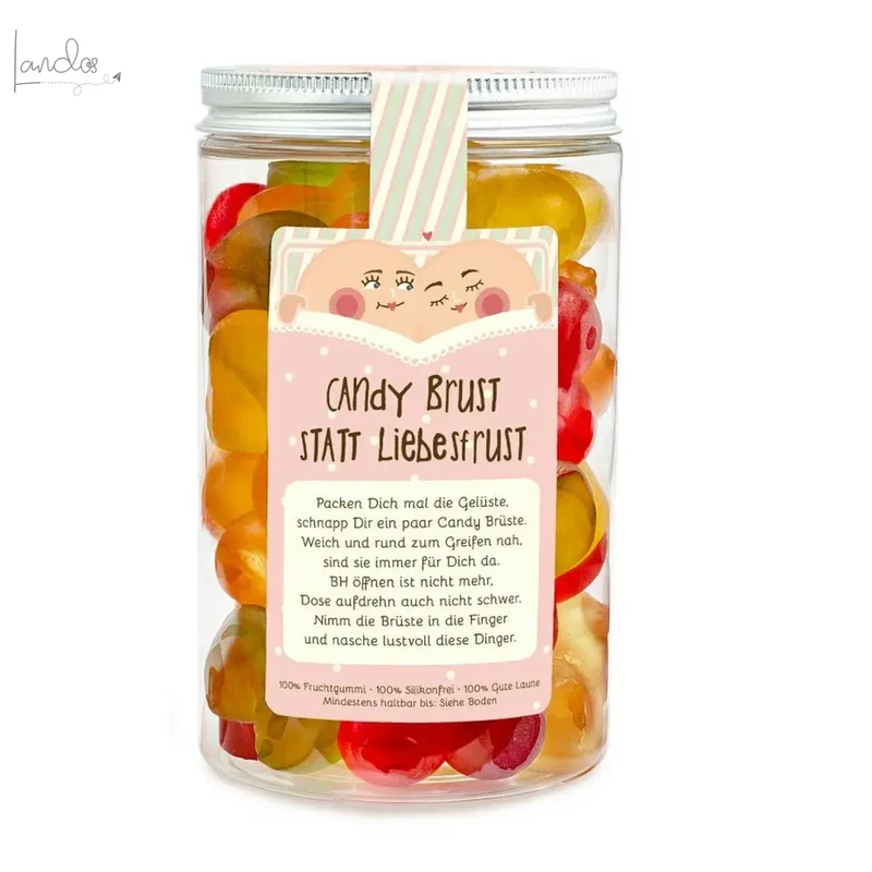 Candy Brüste Naschdose M Fruchtgummi Geschenkdose für JGA