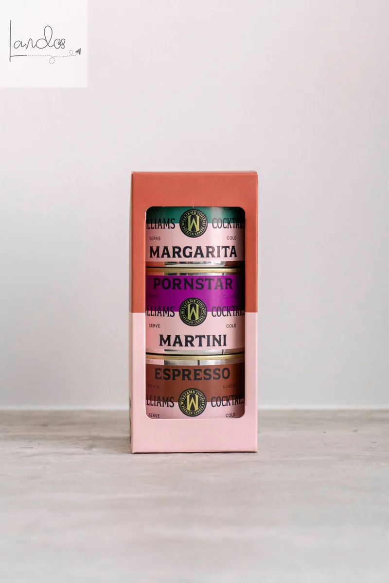 Geschenkverpackung inklusive 3 Cocktails (PSMA, ESMA, MRGA)