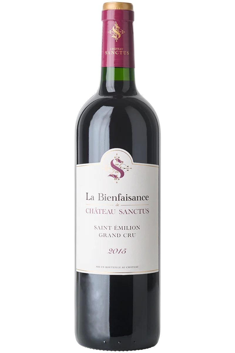 La Bienfaisance de Château Sanctus AOC Saint-Émilion Grand Cru 2015 Bio