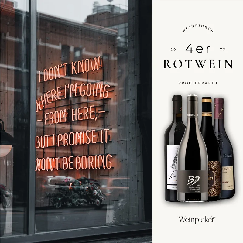 Rotwein Probierpaket - 4x 0,75L