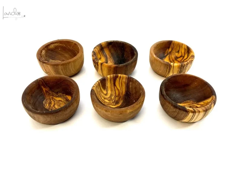 6er Set Eierbecher PICCOLO aus Olivenholz