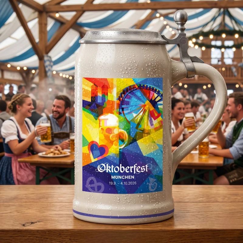 Offizieller Wiesnkrug 2026 mit Zinndeckel