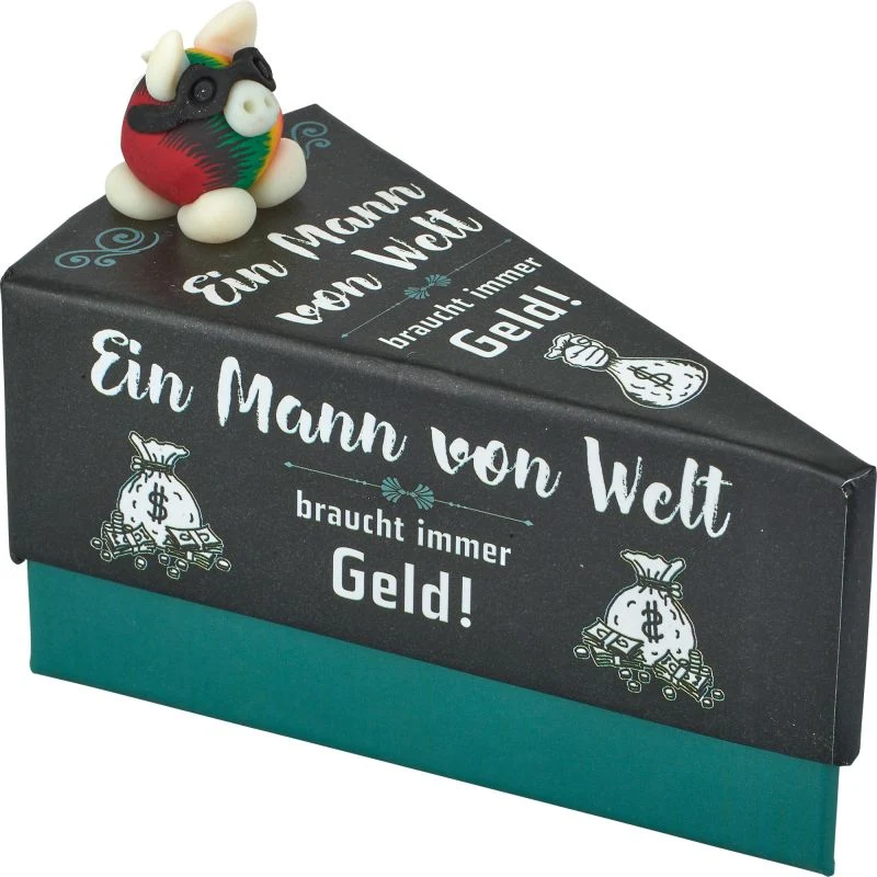 Kuchenstück-Geschenkschachtel Männer