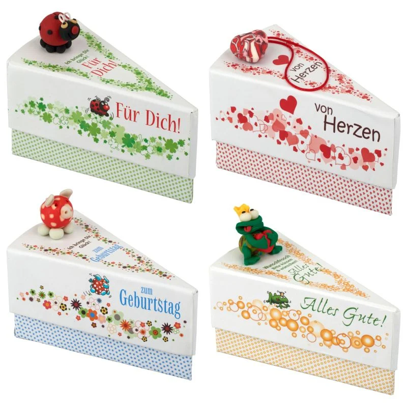 Kuchenstück-Geschenkschachtel Geburtstag