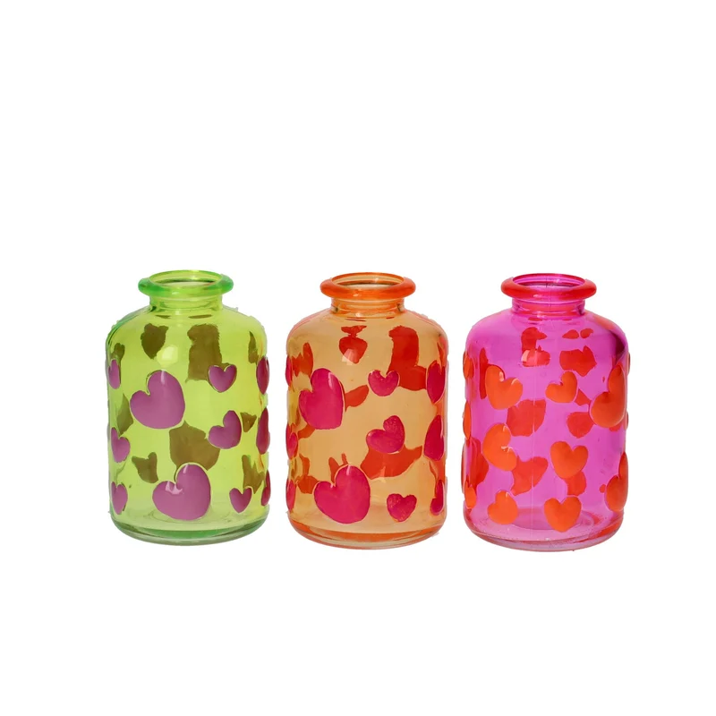 Hallo Frühling Set – 3 farbenfrohe Vasen im Bundle
