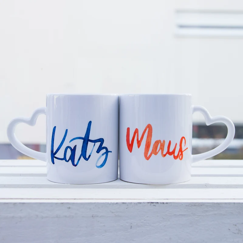 Partnertasse "Katz und Maus"