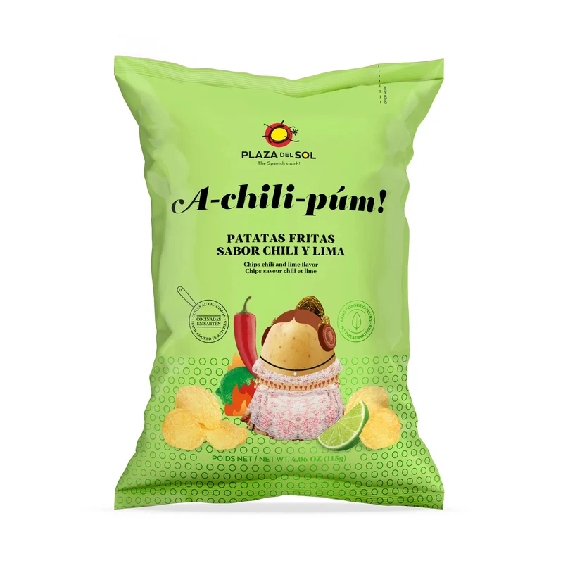 Potato chips A-chili-púm! (Chili and lime flavor) 115g