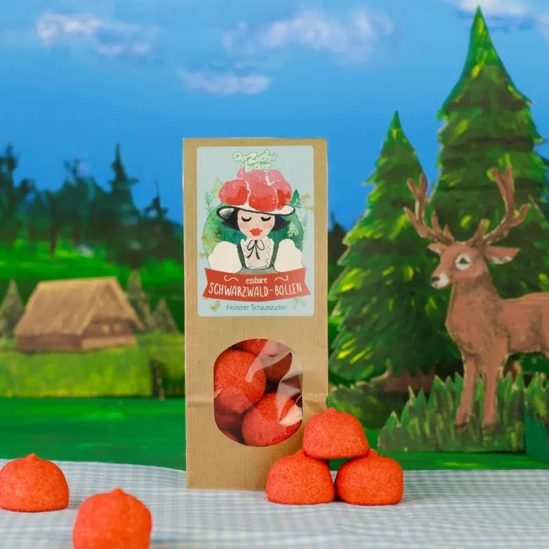 Schwarzwald-Bollen Lucky Bag Red Marshmallows Strawberry
