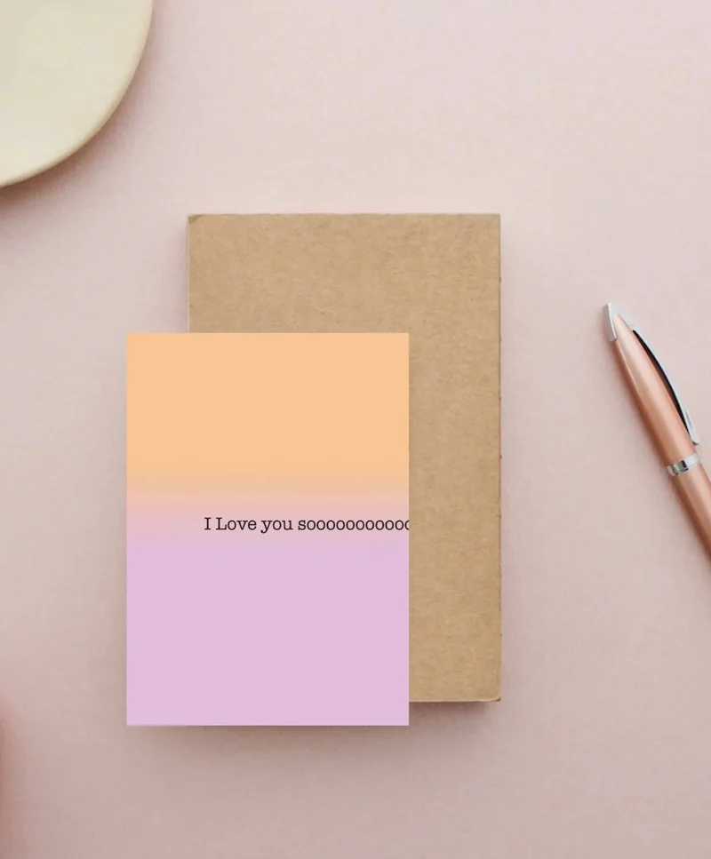 * I love you sooooo * Postkarte