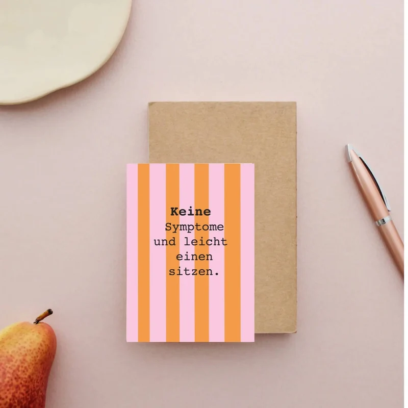 * No symptoms * Postkarte