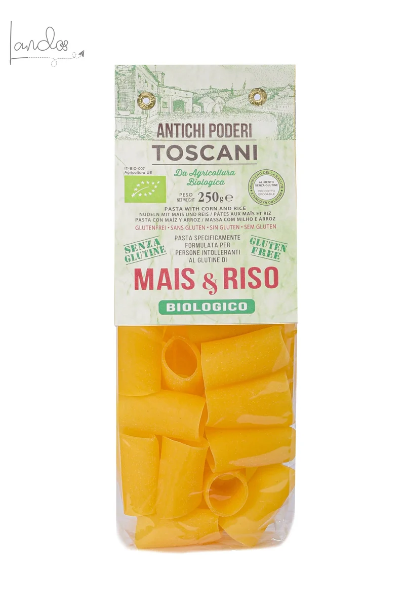 Glutenfreie Paccheri-Nudeln aus Reis und Mais, 250 g