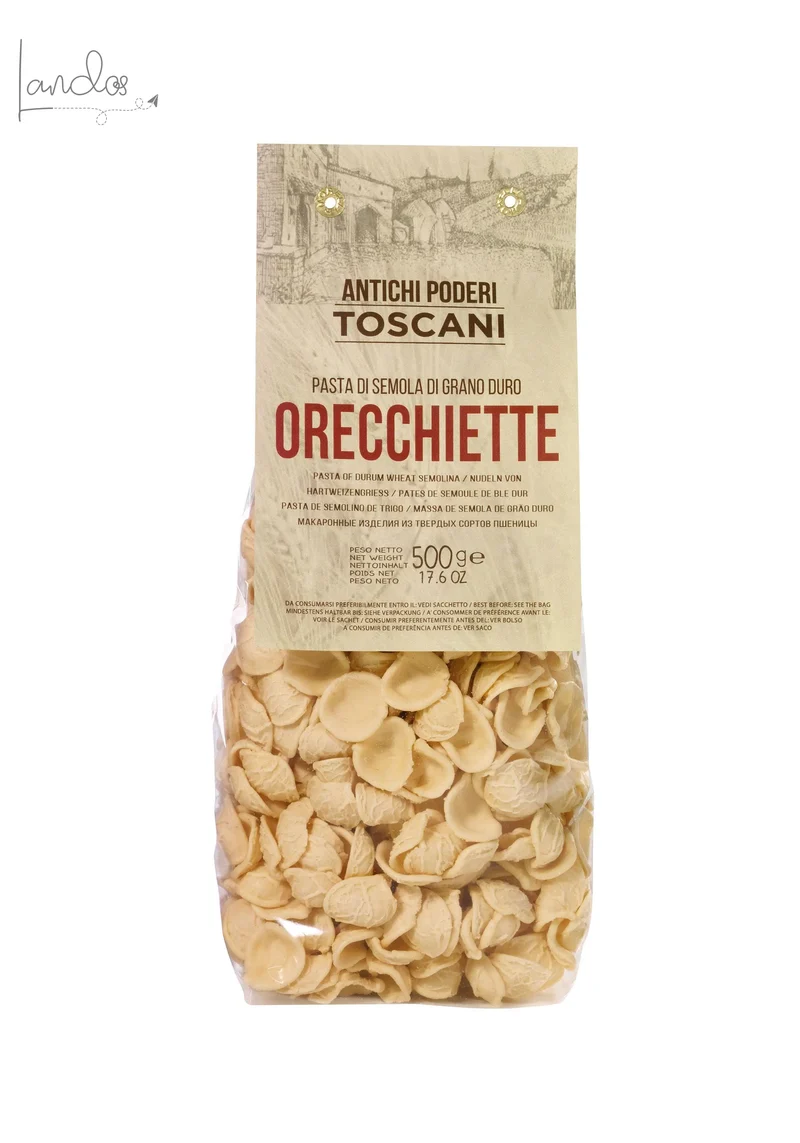 Italienische handgemachte Orecchiette-Nudeln g.500