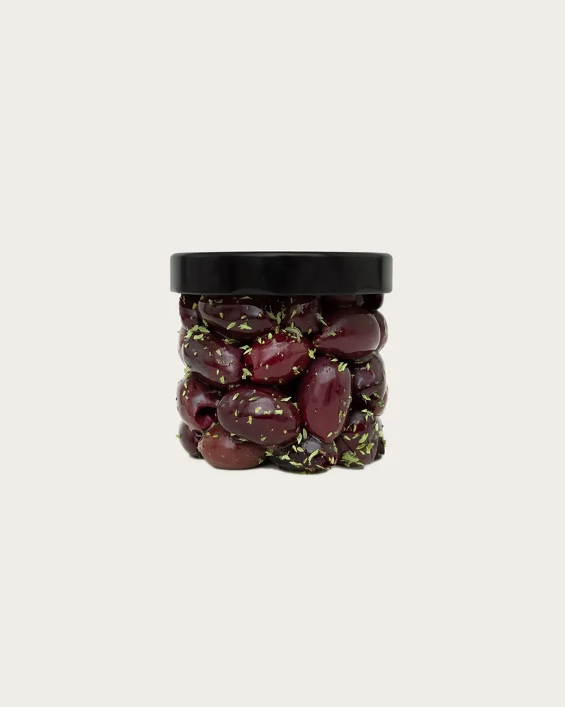 OELiven Kalamata 170 g - schwarze Oliven, mit oregano