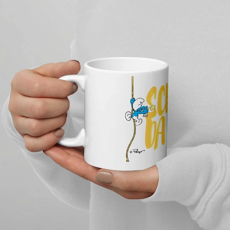 ®Die Schlümpfe Tasse "Scheiß da nix"