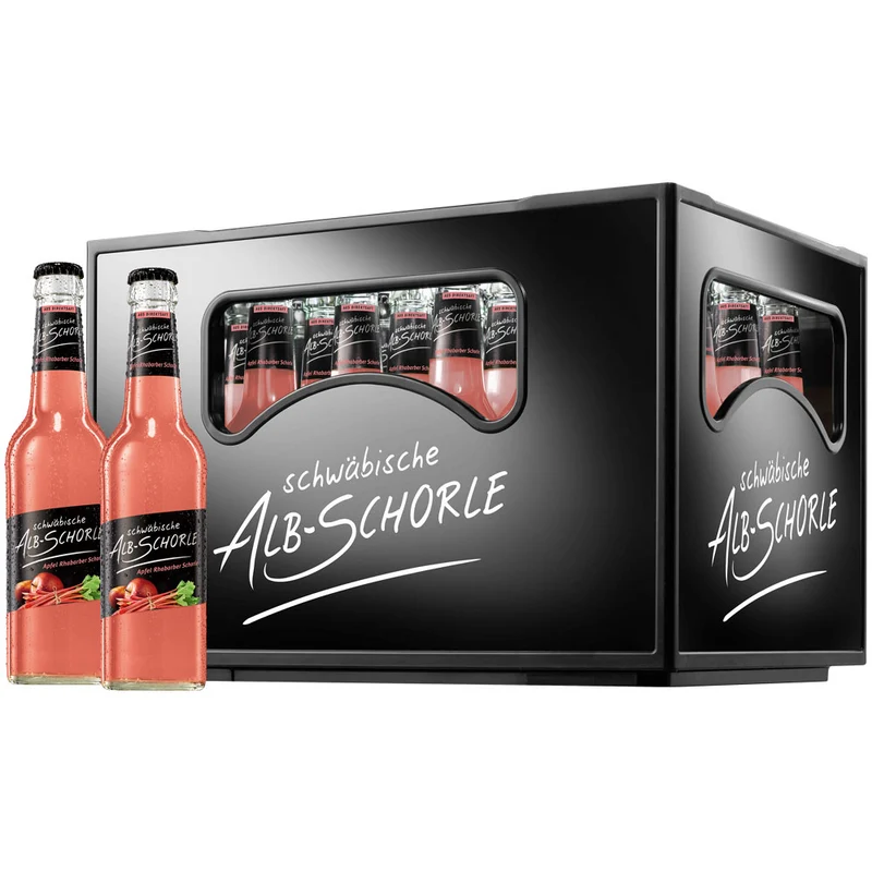 Zwiefalter Alb-Schorle Apfel-Rhabarber 24x 0,33 Liter (MEHRWEG)