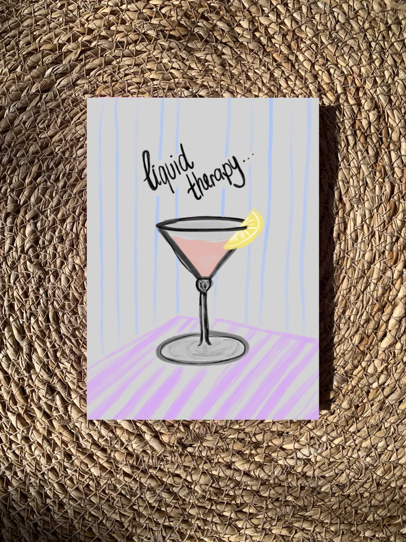 * Liquid Therapy * Postkarte