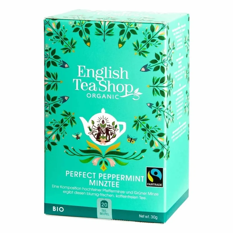 Perfect Peppermint Mint Tea, Organic FT, 20 Tea Bags