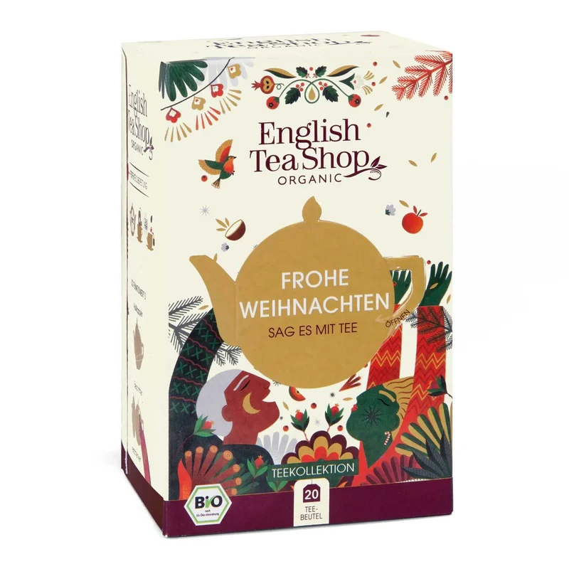ETS Tea Gift "Merry Christmas", ORGANIC 20 Bags 5 Varieties
