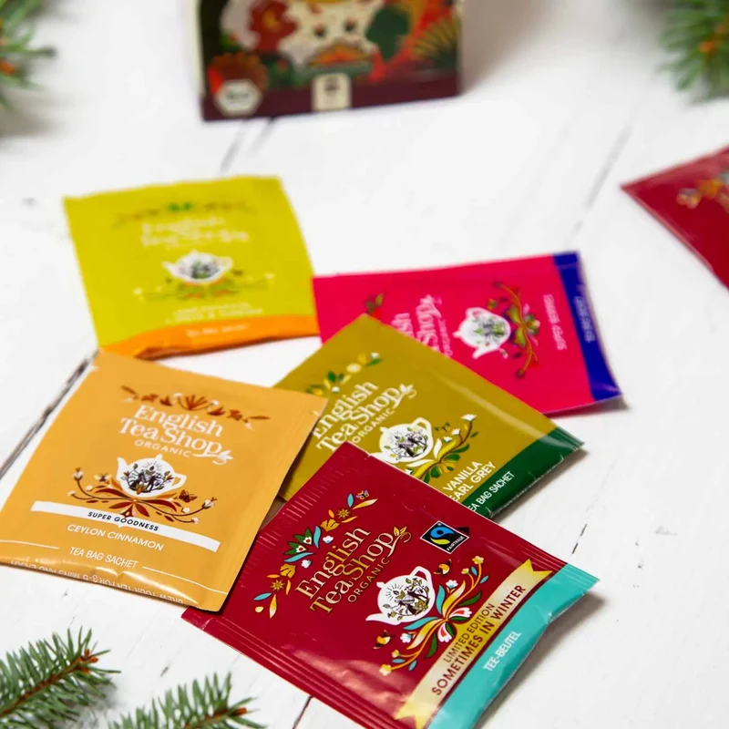 ETS Tea Gift "Merry Christmas", ORGANIC 20 Bags 5 Varieties