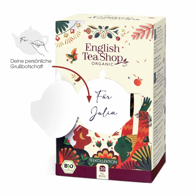 ETS Tea Gift "Merry Christmas", ORGANIC 20 Bags 5 Varieties