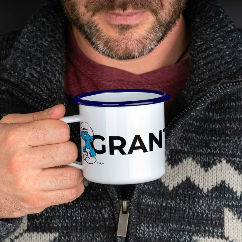 ®Die Schlümpfe Emailletasse "Grantla"