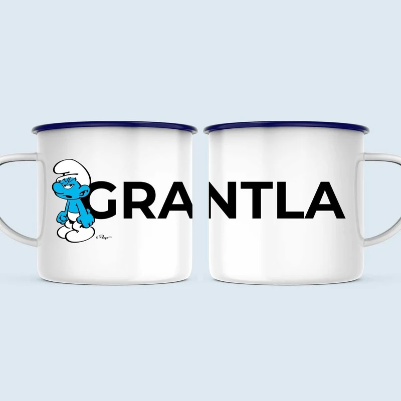 ®Die Schlümpfe Emailletasse "Grantla"