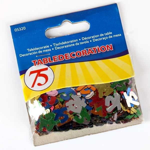 Zahlenkonfetti 75