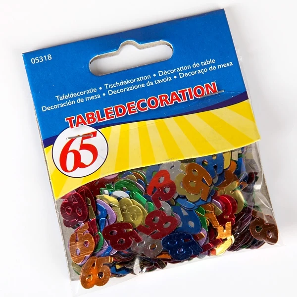 Zahlenkonfetti 65
