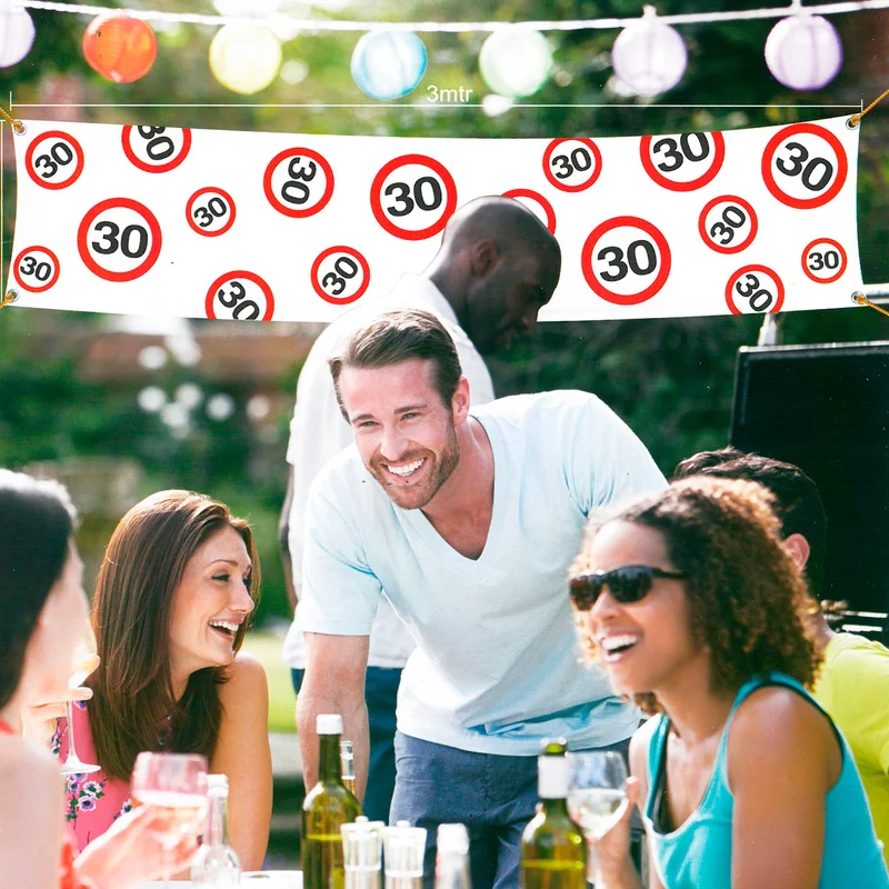 Riesen - Deko - Banner zum 30. Geburtstag