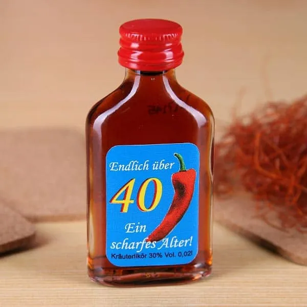 Kräuterlikör: 40 - scharfes Alter!