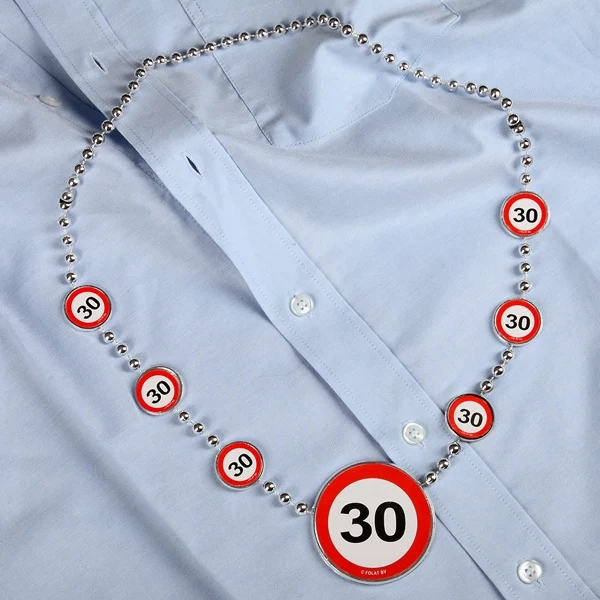 Partykette Verkehrszeichen 30