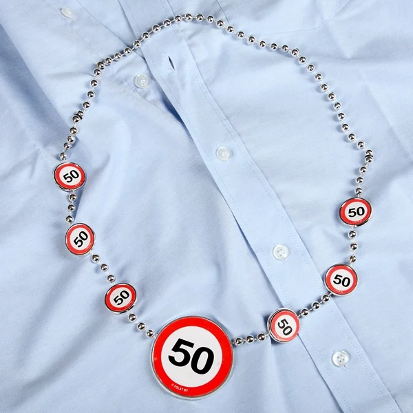 Partykette Verkehrszeichen 50