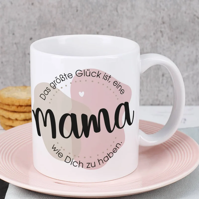 Das größte Glück ist, eine Mama wie Dich zu haben. - Fototasse zum Muttertag