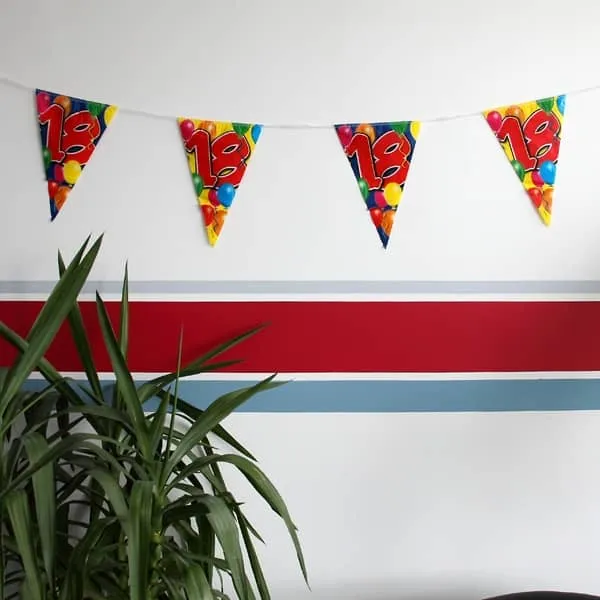 Wimpelkette Luftballons zum 18. Geburtstag