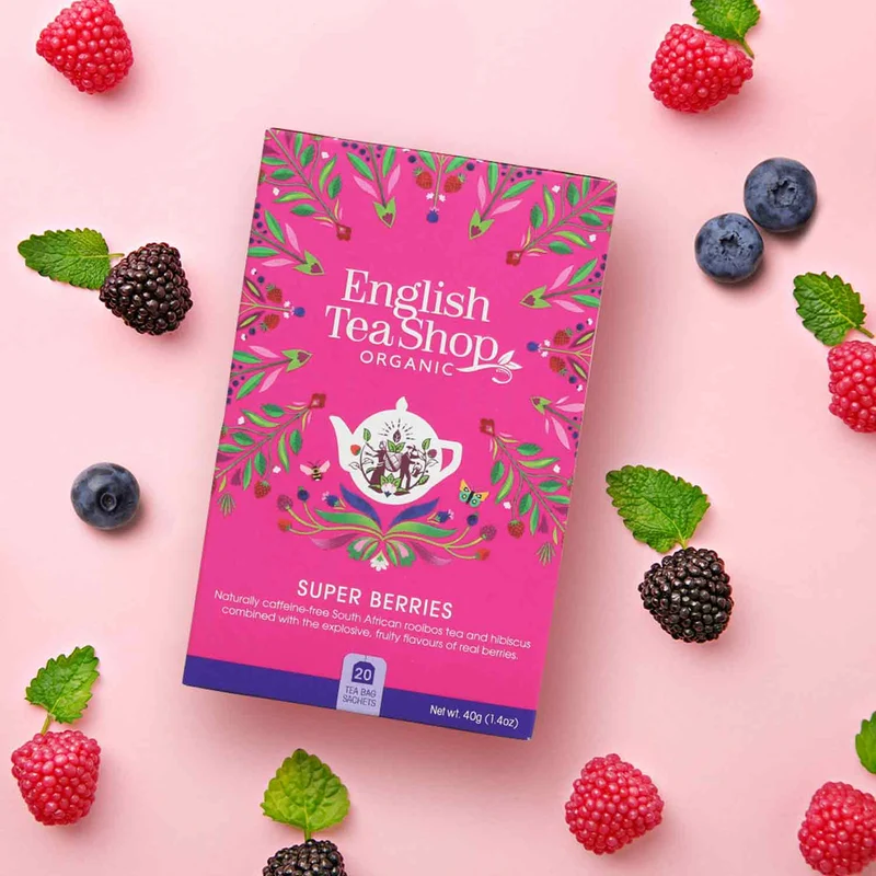 Super Berries Tee – Fruchtiger Kräutertee, 20 Teebeutel