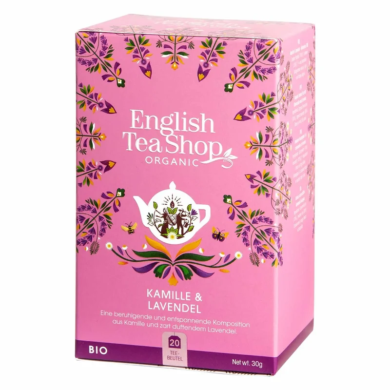 Kamille & Lavendel Tee – Entspannender Kräutertee, 20 Teebeutel