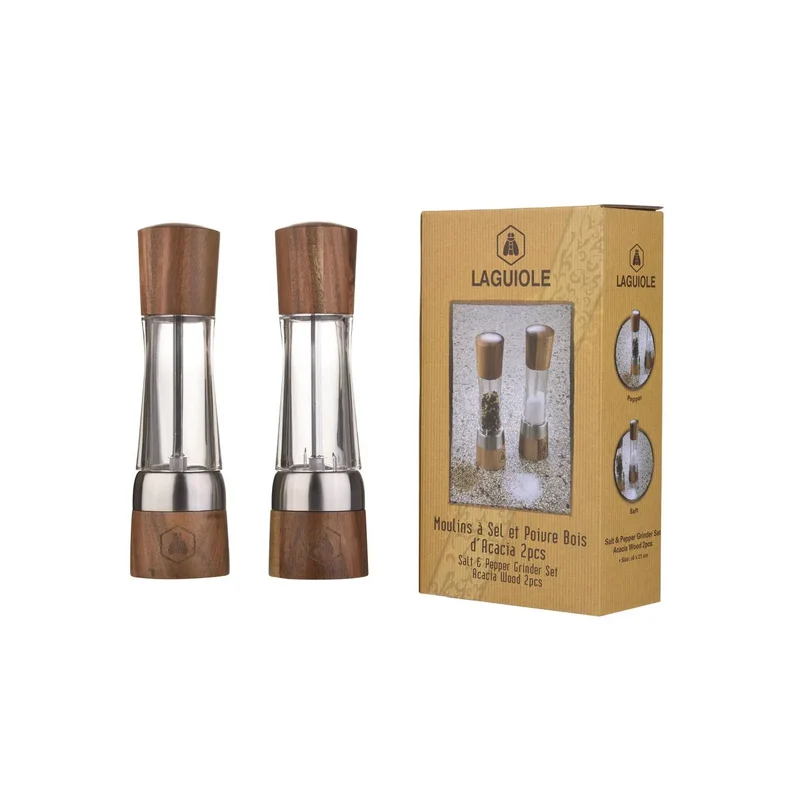 Laguiole SET OF 2 SALT MILLS & 1 PEPPER MILL