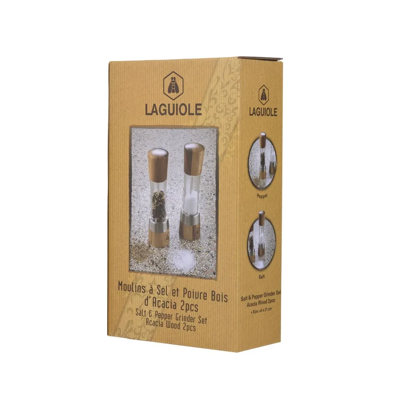 Laguiole SET OF 2 SALT MILLS & 1 PEPPER MILL