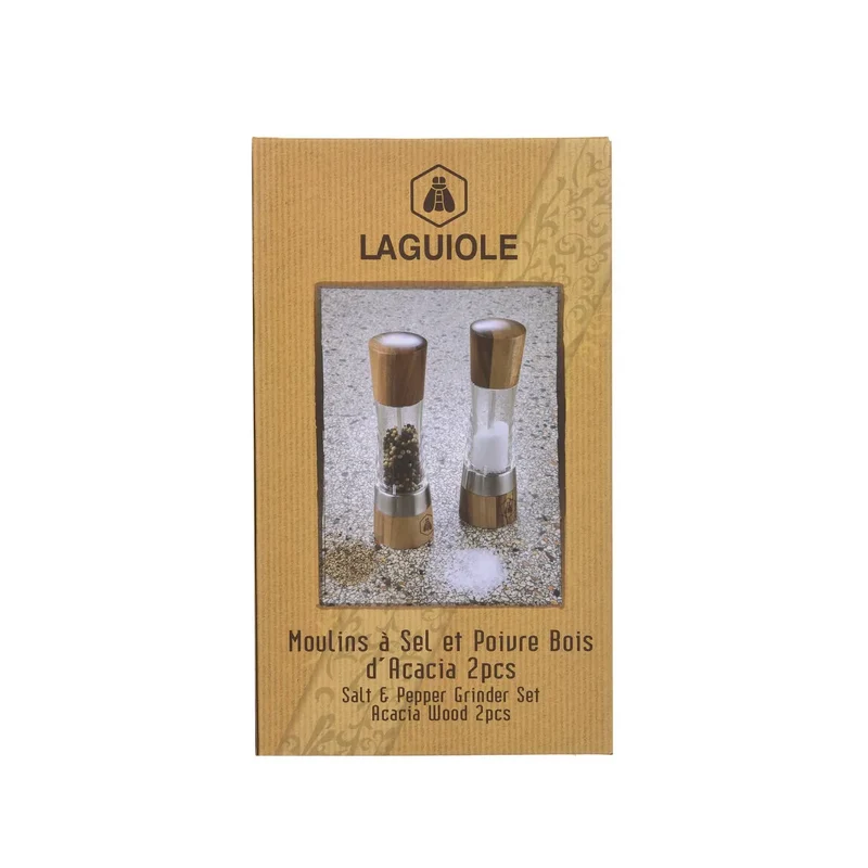 Laguiole SET OF 2 SALT MILLS & 1 PEPPER MILL